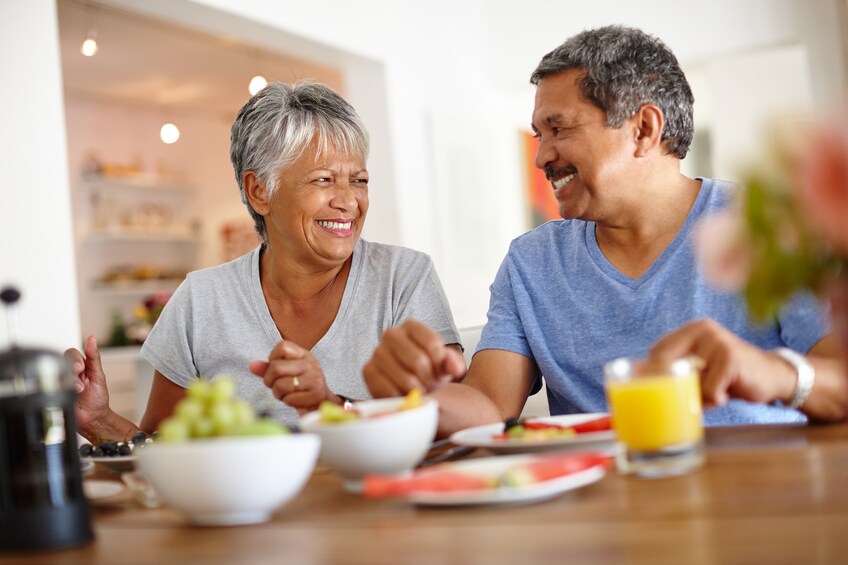 Shot of a happy senior couple enjoying a leisurely breakfast together at homehttp://195.154.178.81/DATA/i_collage/pu/shoots/790860.jpg